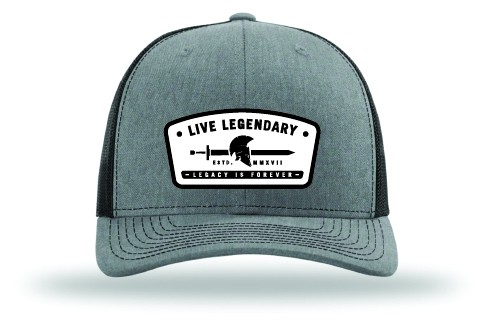 The Legacy Hat – Light Grey / Black